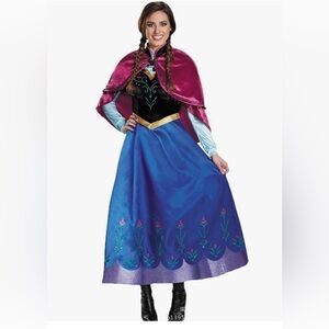 SOLD:: Disney Frozen Anna Prestige Adult Halloween Costume Size X-Large